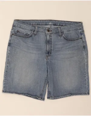 hip look LEE Womens High Waist Denim Shorts US 18 2XL W36  Blue Cotton