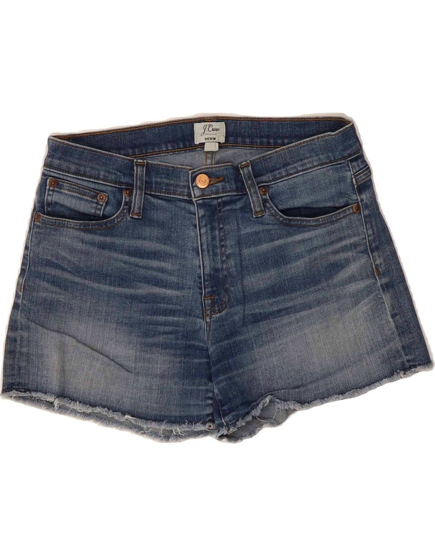 Athletic Comfort J. CREW Womens Denim Shorts W27 Small Blue