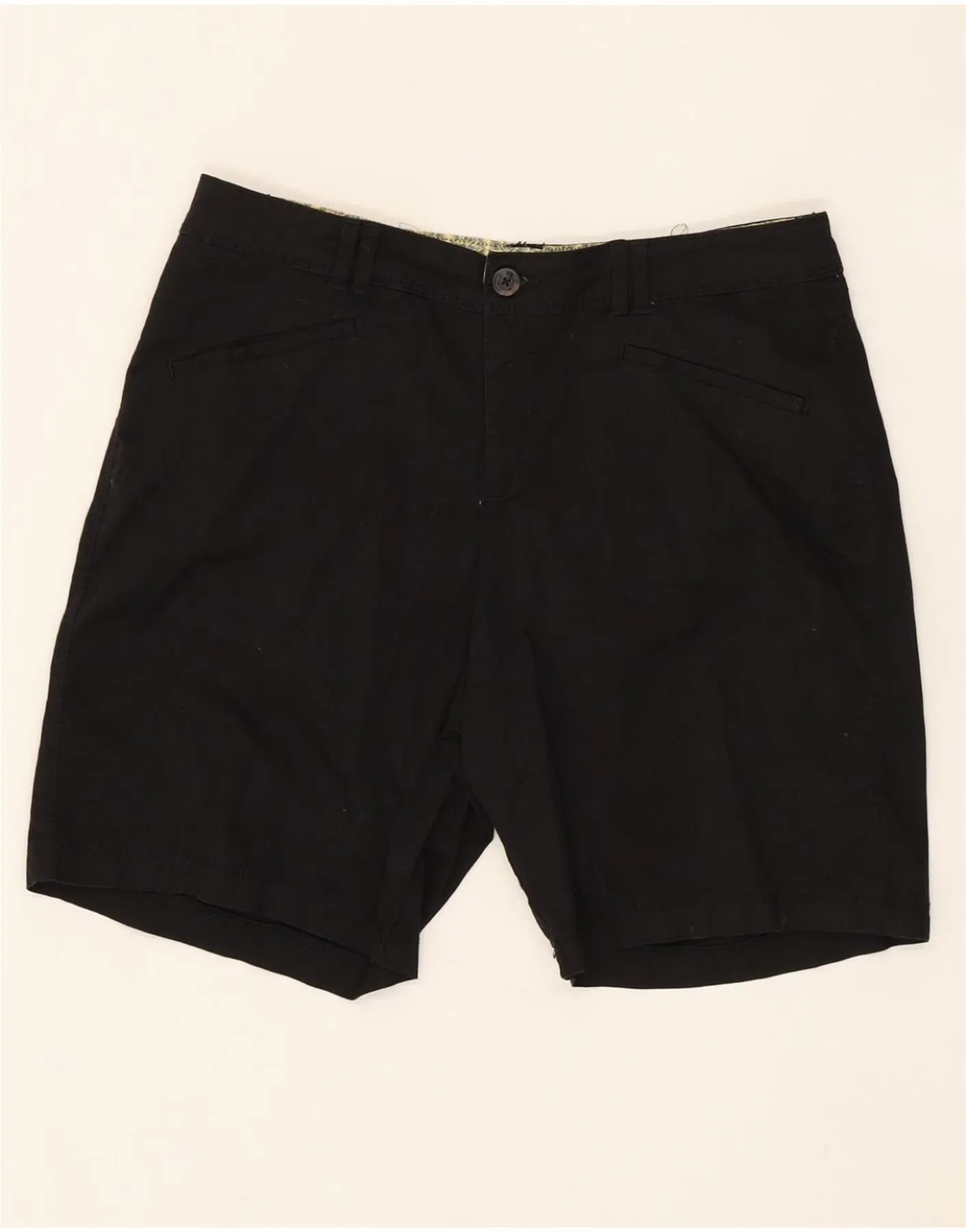 LEE Womens High Waist Casual Shorts US 16 2XL W34  Black Cotton windproof Versatile Look