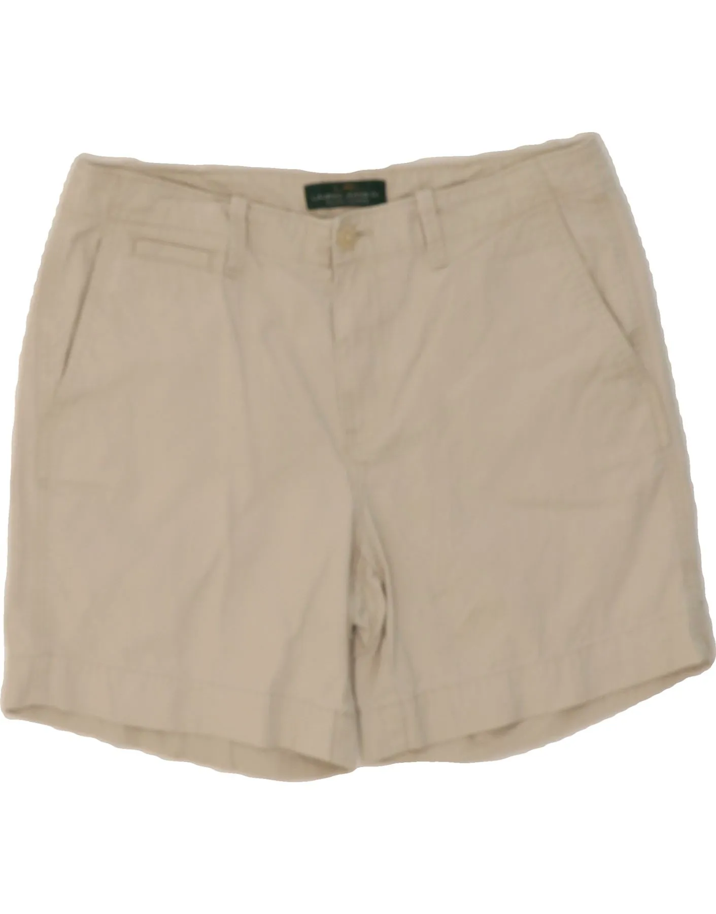 Machine washable RALPH LAUREN Womens Chino Shorts US 10 Large W34  Beige Cotton