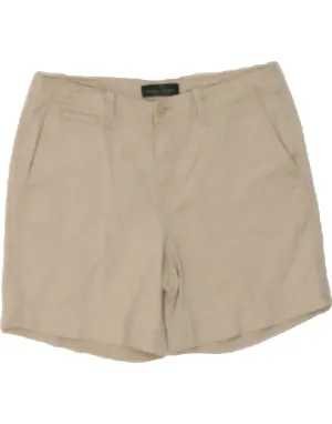 Machine washable RALPH LAUREN Womens Chino Shorts US 10 Large W34  Beige Cotton