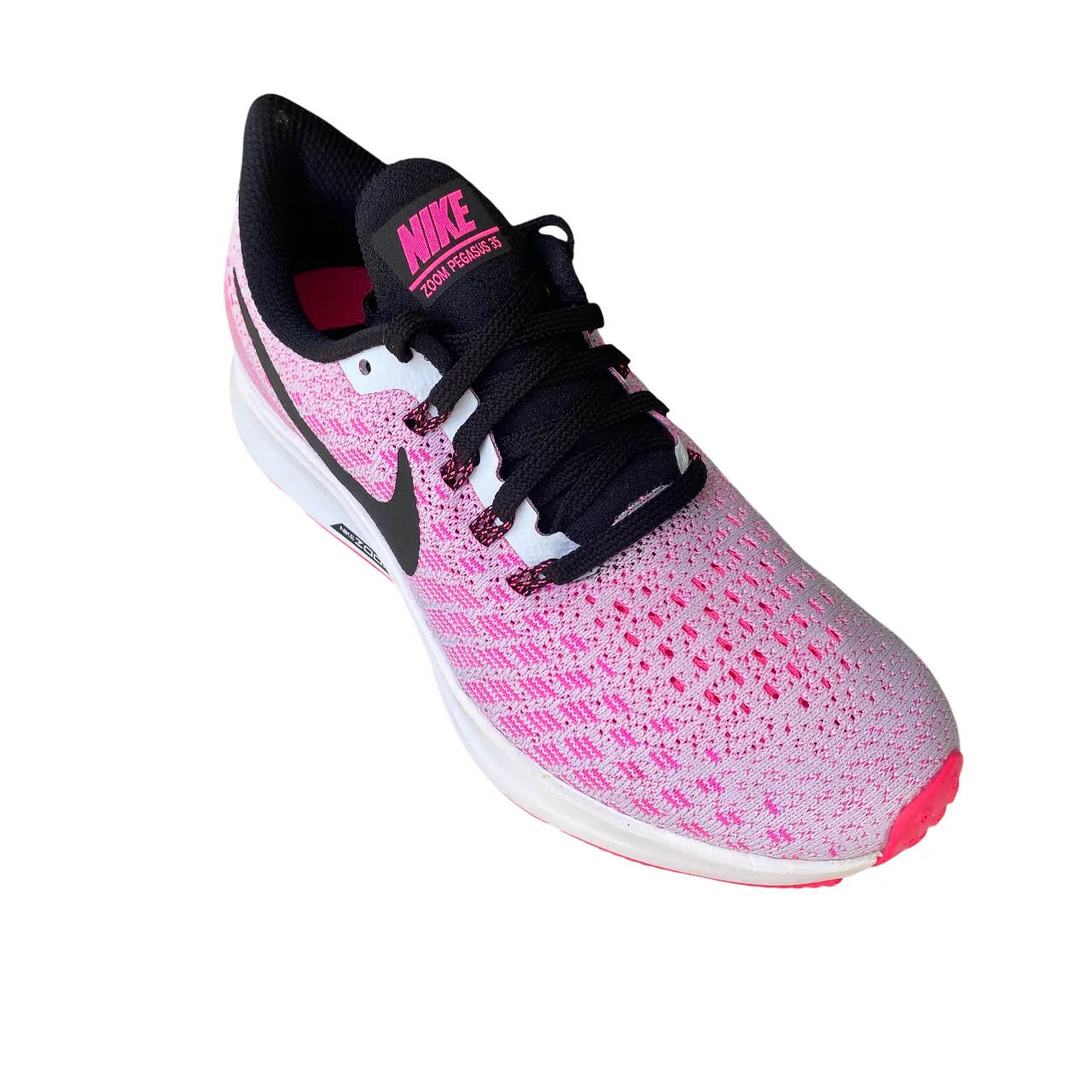 Compression Web Bracing Hyperbolic Lacing Configuration Nike Air Zoom Pegasus 35 Donna Rosa 942855-406 - Scarpe Running