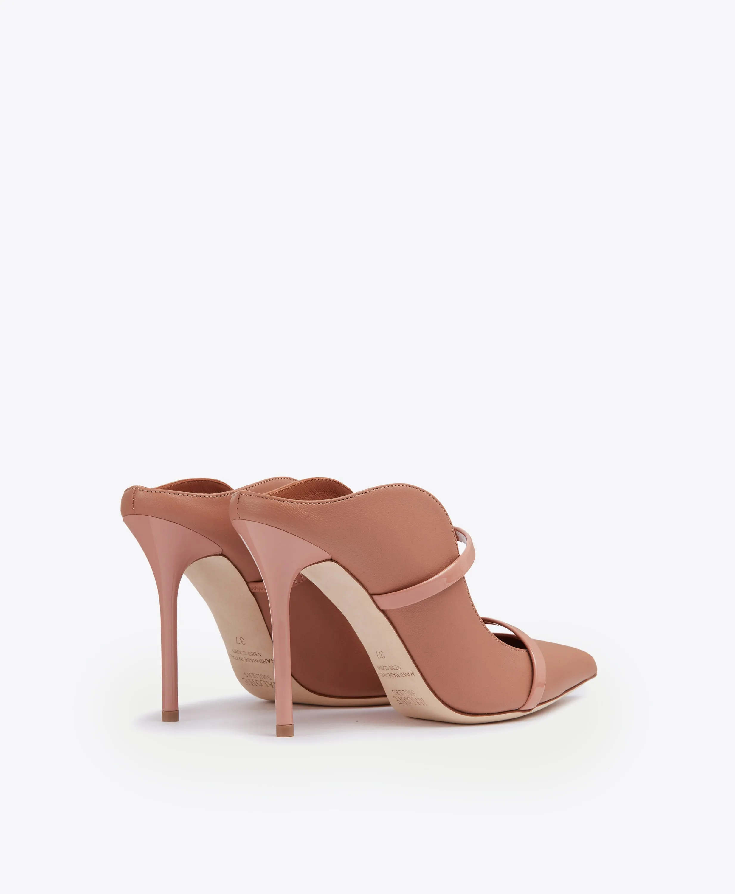 Maureen 100 Blush Leather Mules High Heel Pumps Formal Pumps