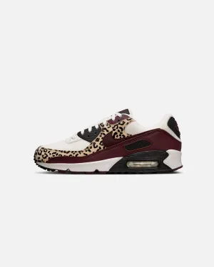 Color Mix Nike Women's Air Max 90 Sail/Burgundy Crush/Black