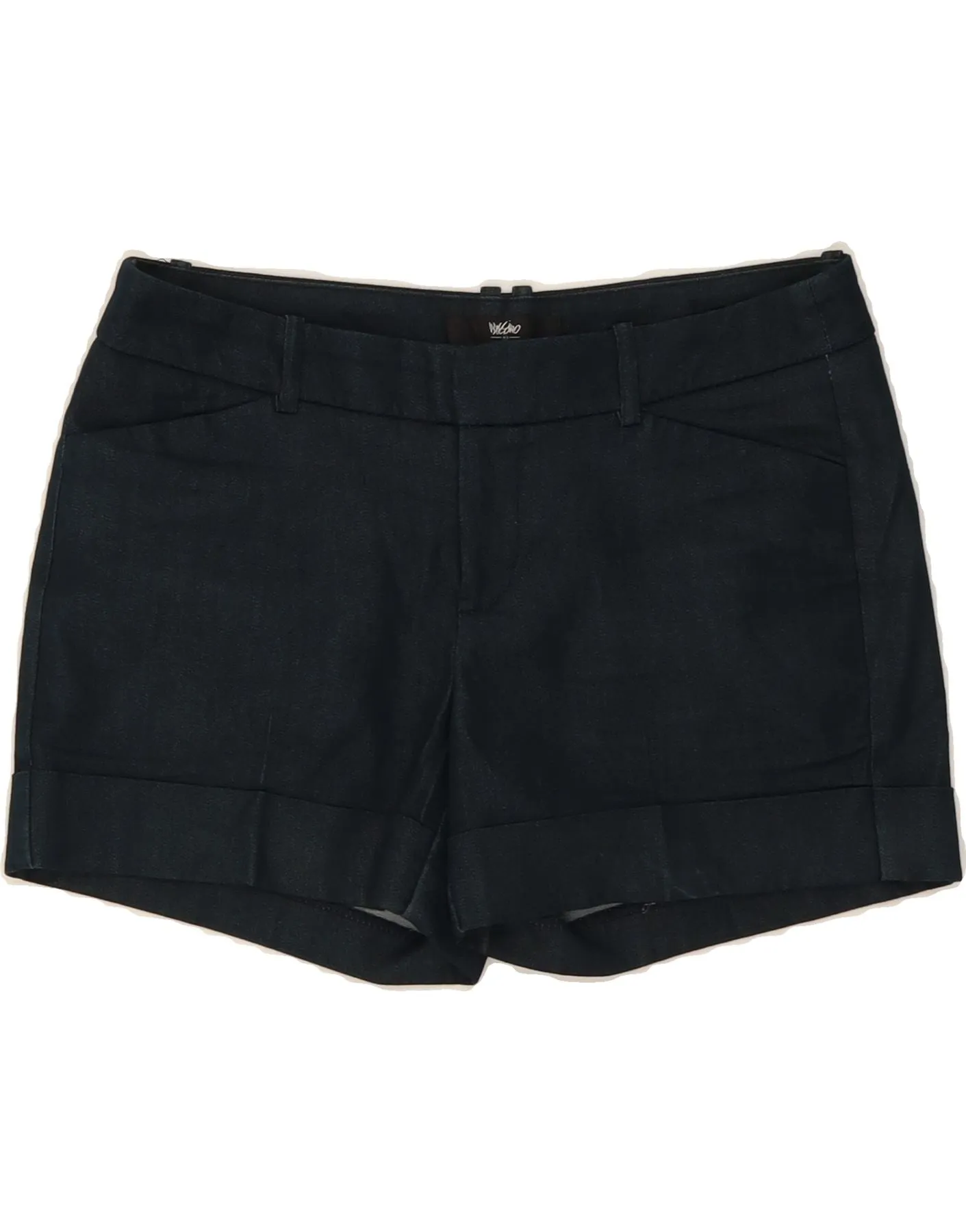 MOSSIMO Womens Low Waist Casual Shorts US 2 XS W30  Navy Blue Cotton Collectible Item Relaxed Comfort