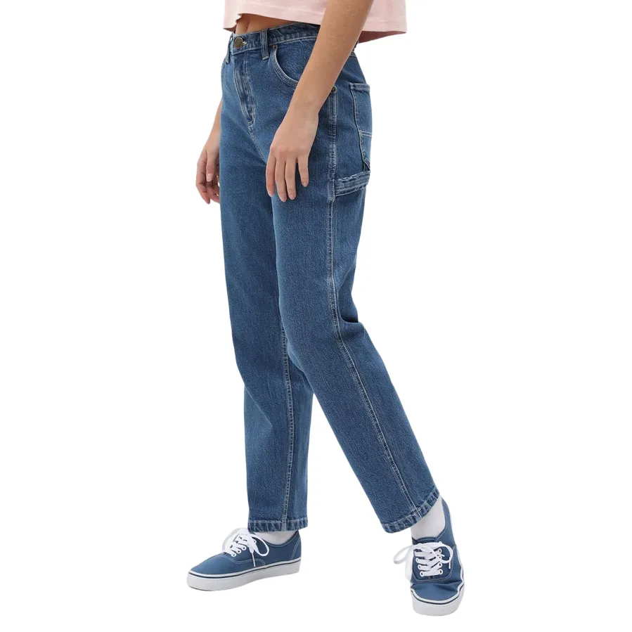 Dickies pantalone jeans da donna Ellendale DK0A4XEKCLB1 blu classico Athlete Fit Holiday Vibes Casual Friday Urban Explorer