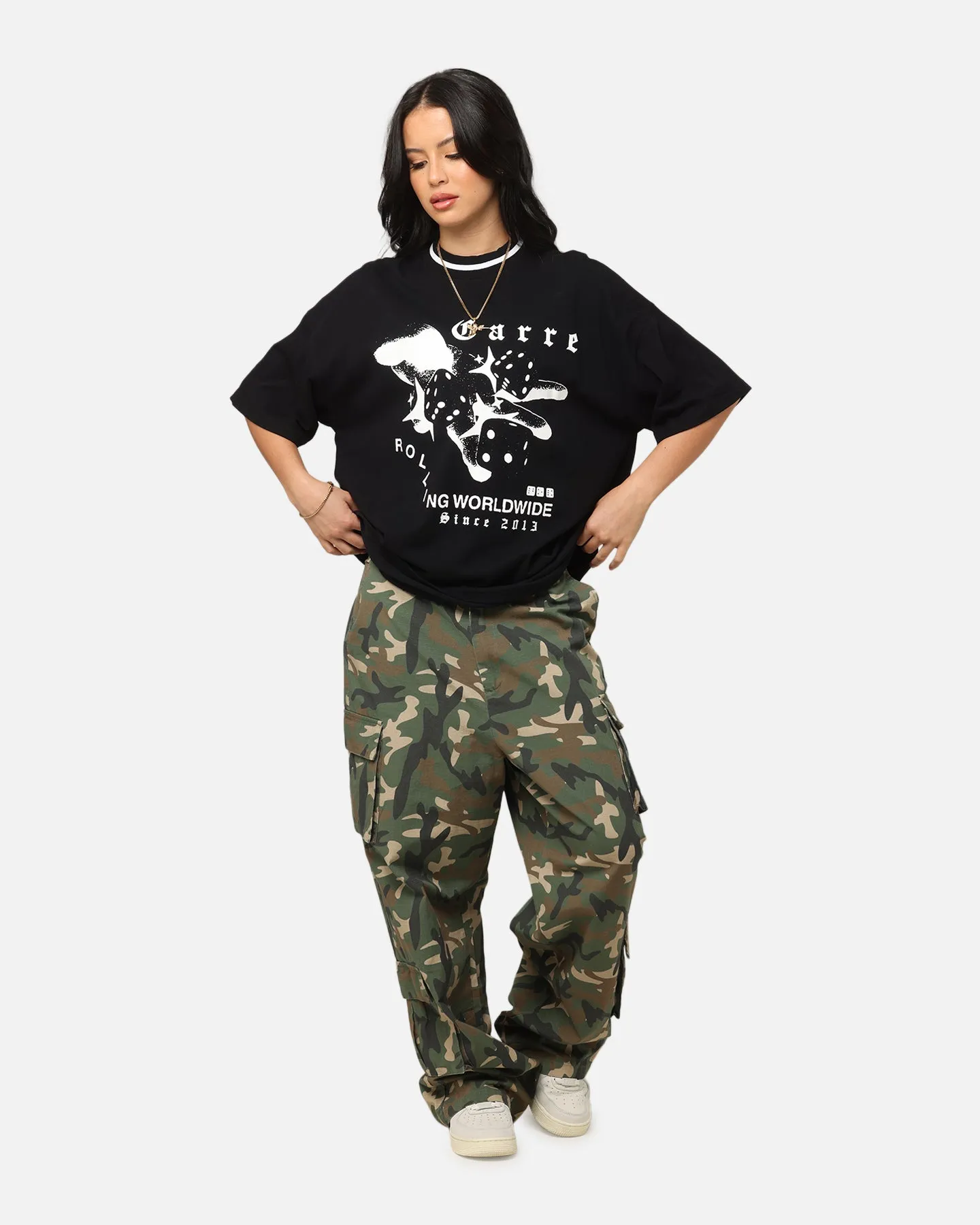 Carre Dice Club T-Shirt Black Eco Friendly Production
