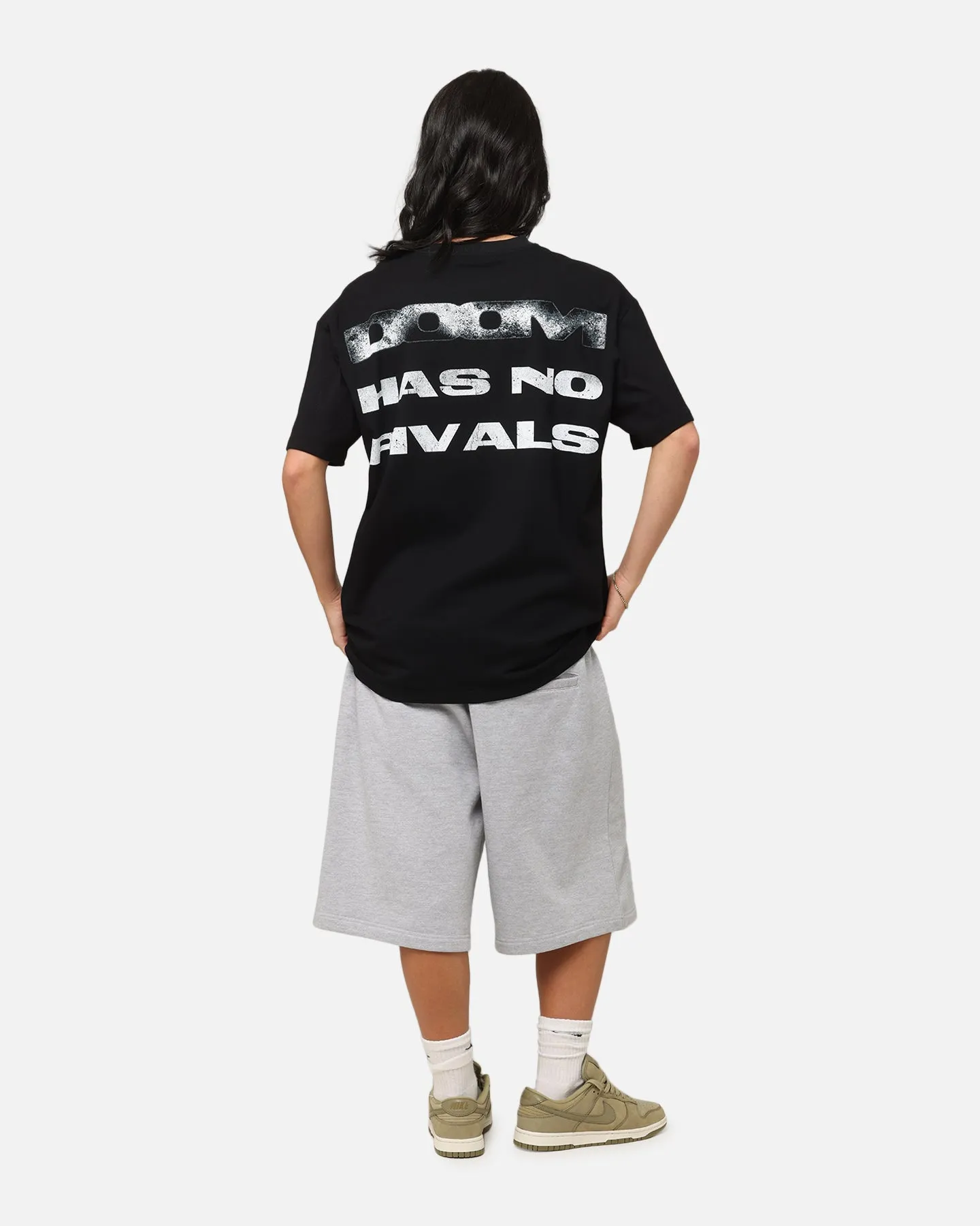 Colorfast Material Summer Wardrobe Goat Crew Marvel Doctor Doom No Rivals Heavy T-Shirt Black