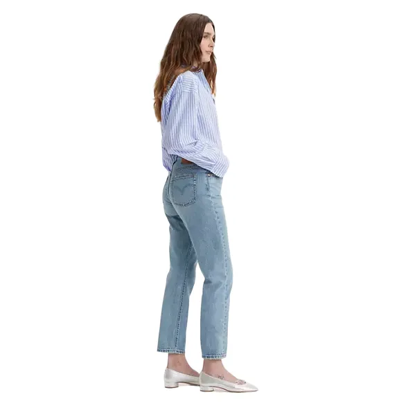 Levi's pantalone jeans da donna Crop 501 A87460002 blu chiaro Leisure Wear Fitted Design