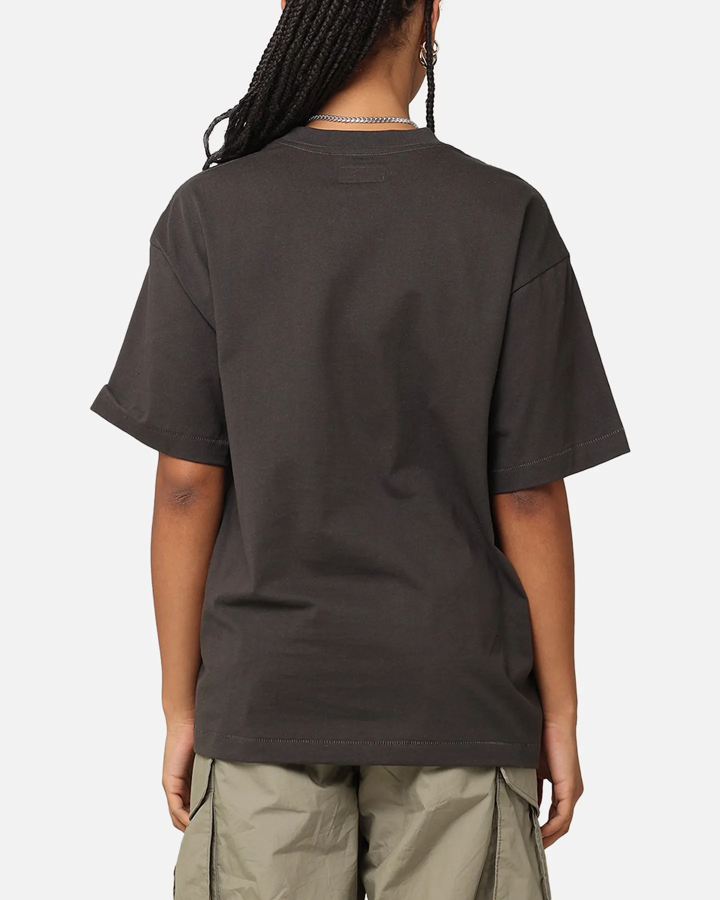 Market X Smiley Focus T-Shirt Washed Black Breathable Look