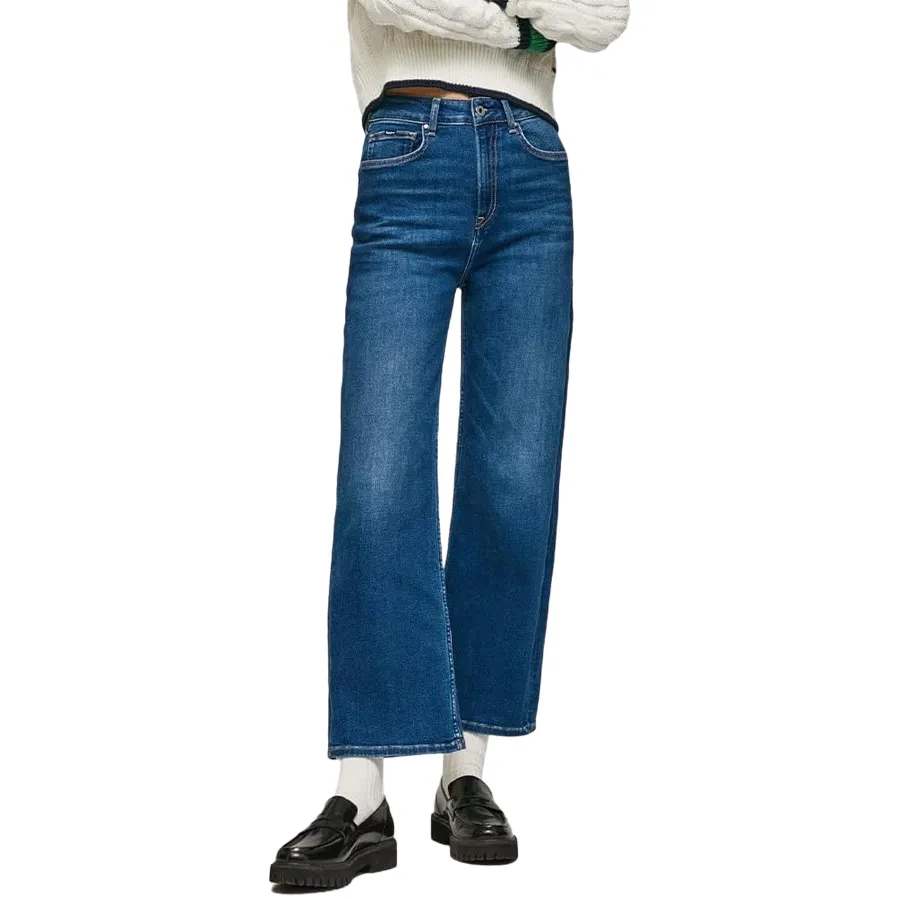 Lightweight Denim Pepe Jeans Pantalone jeans da donna a vita alta largo Lexa Sky Wide Fit High PL204162CQ58 000 denim