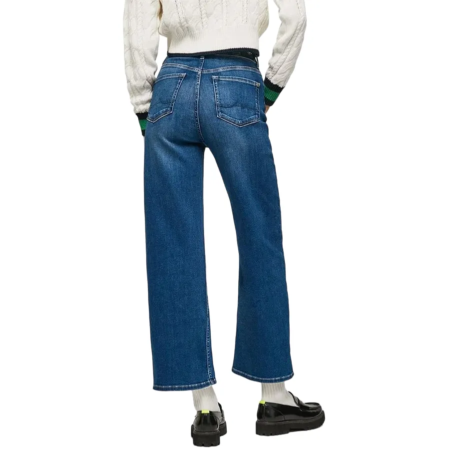 Tear Resistant Denim Pepe Jeans Pantalone jeans da donna a vita alta largo Lexa Sky Wide Fit High PL204162CQ58 000 denim