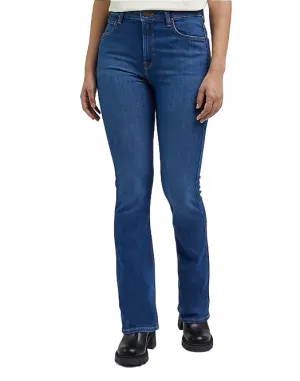 Abrasion Resistance Lee Pantalone in jeans a zampa da donna Breese 112341971 azzurro