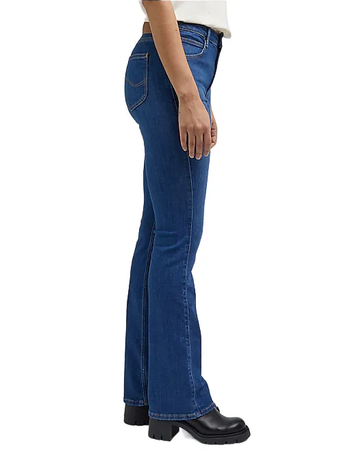 Lee Pantalone in jeans a zampa da donna Breese 112341971 azzurro Classic Item