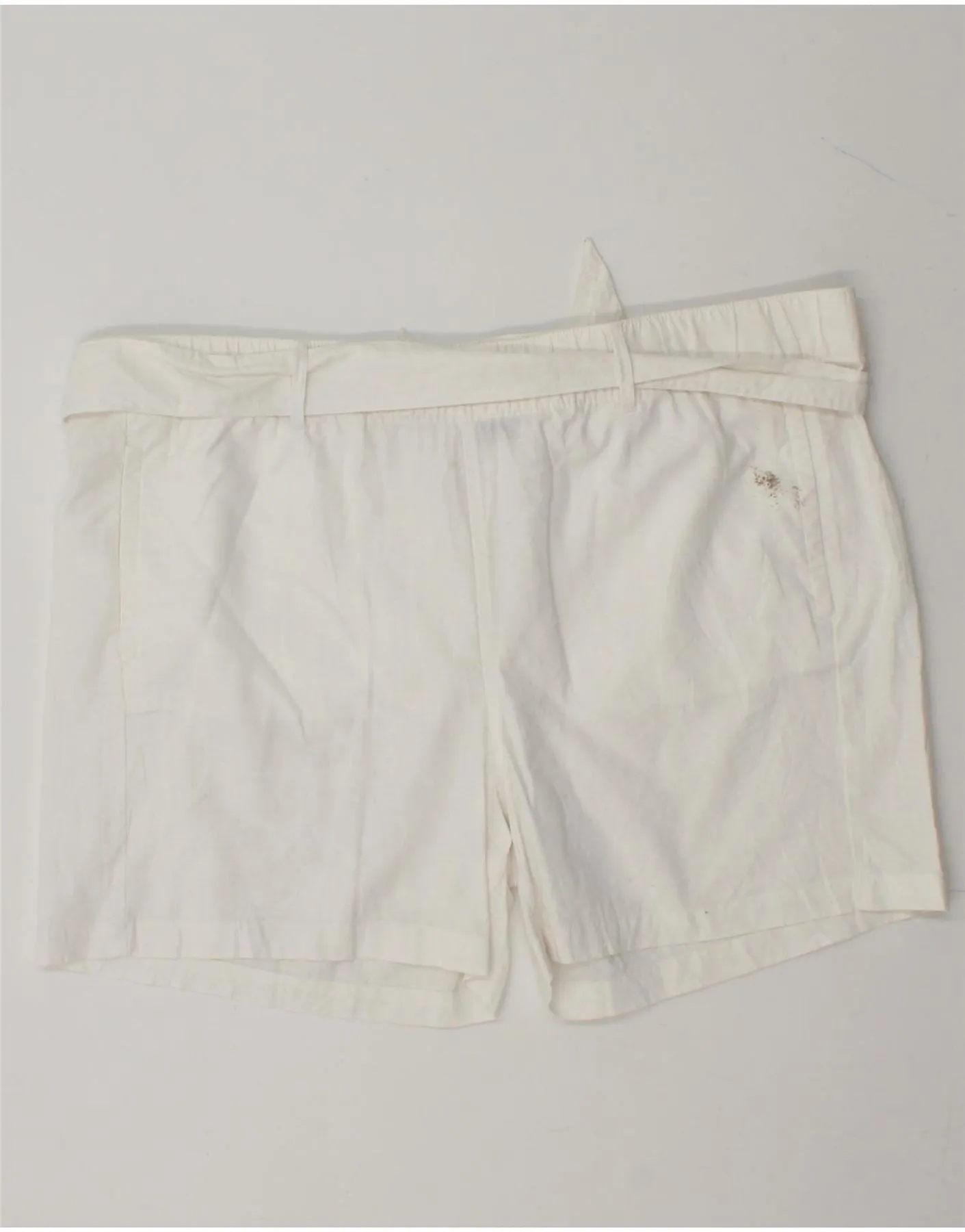 Effortless Fit Flex Foam Insert EDDIE BAUER Womens Casual Shorts XL W38 White Linen