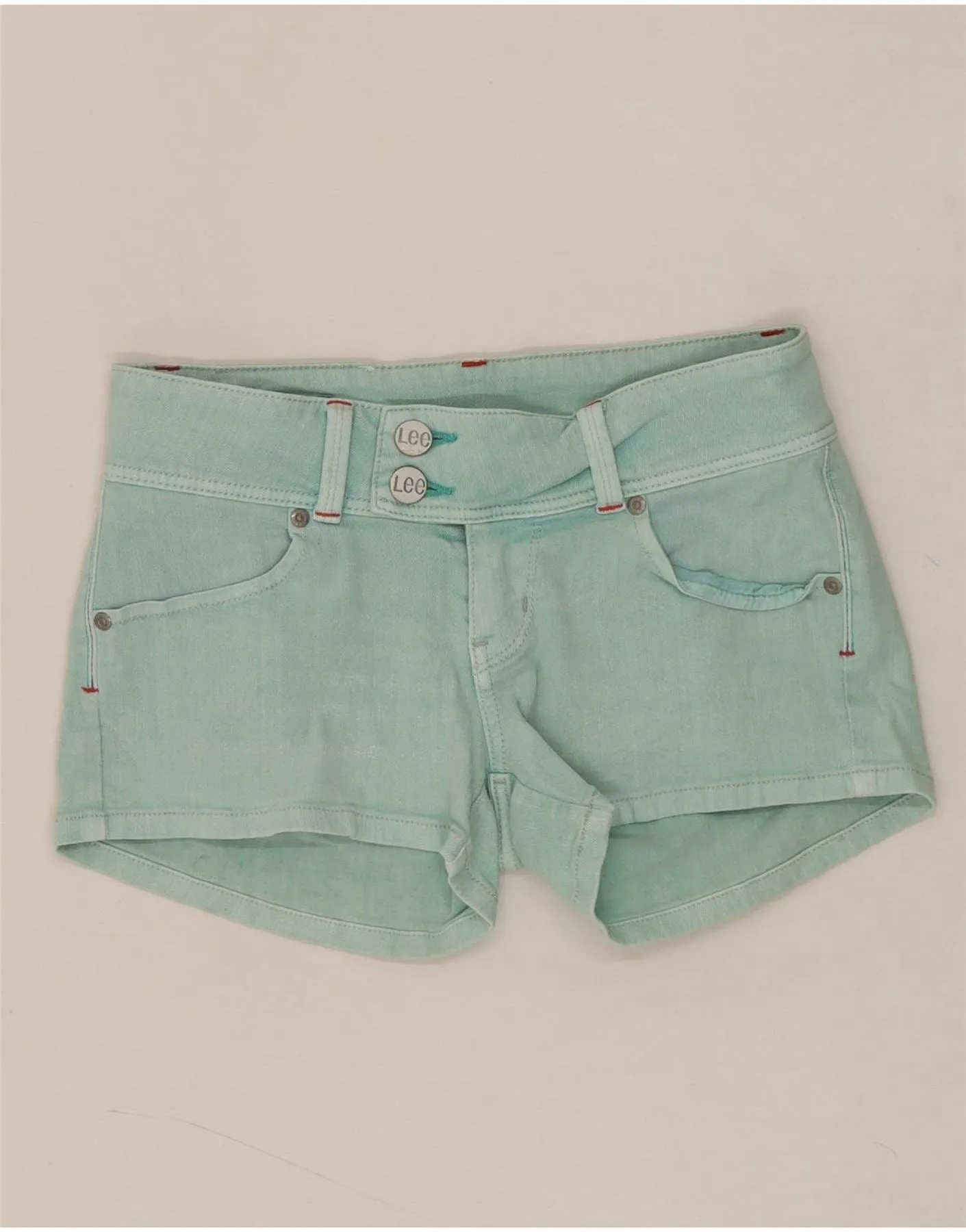 LEE Womens Denim Shorts W25 XS  Blue Cotton custom-made
