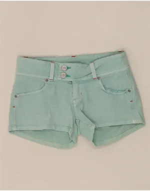 LEE Womens Denim Shorts W25 XS  Blue Cotton custom-made