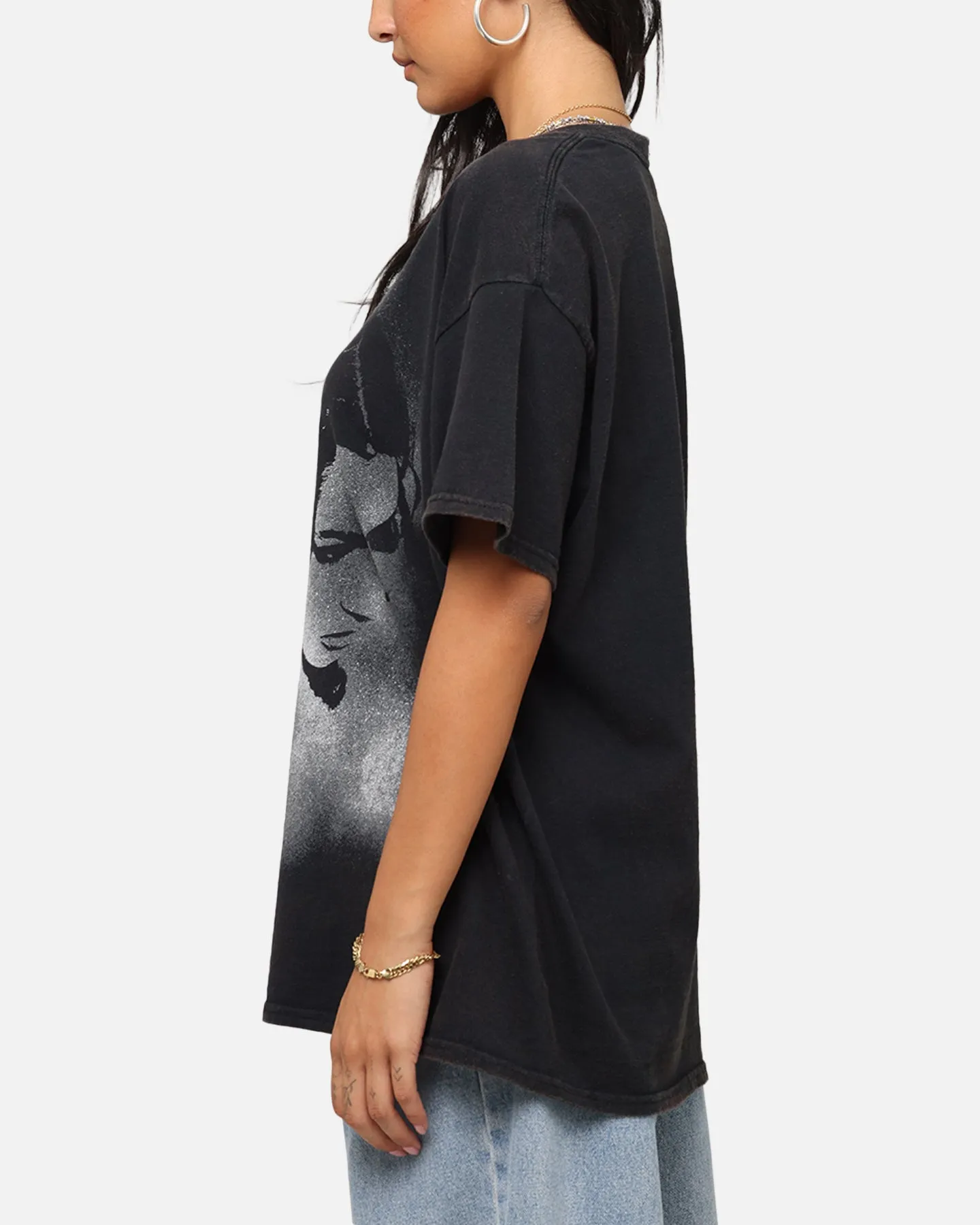 Street Ready mix and match Poppy Poppy T-Shirt Black Vintage