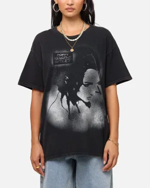 Office Wear Poppy Poppy T-Shirt Black Vintage