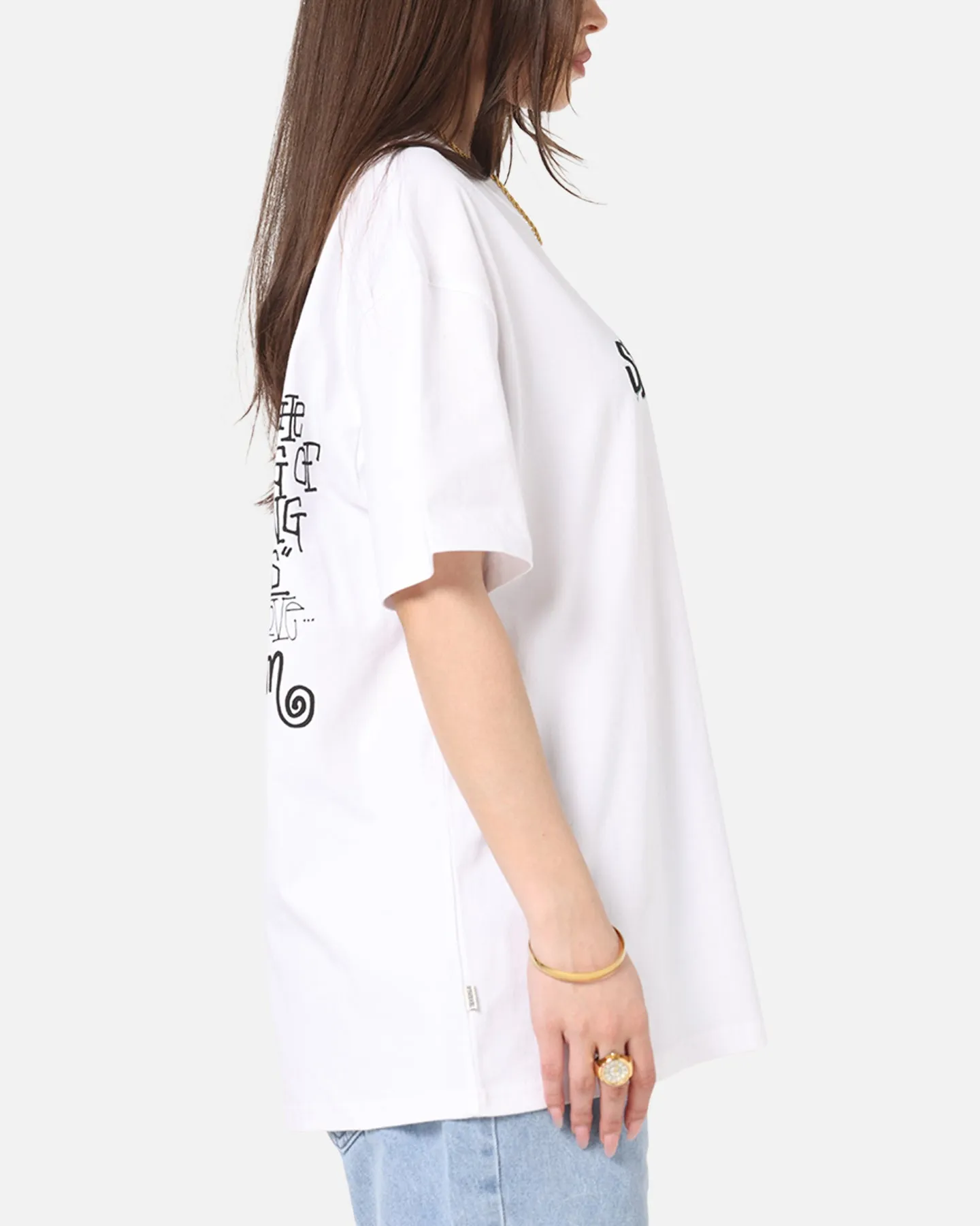 Casual Statement S Double Pintails T-Shirt White