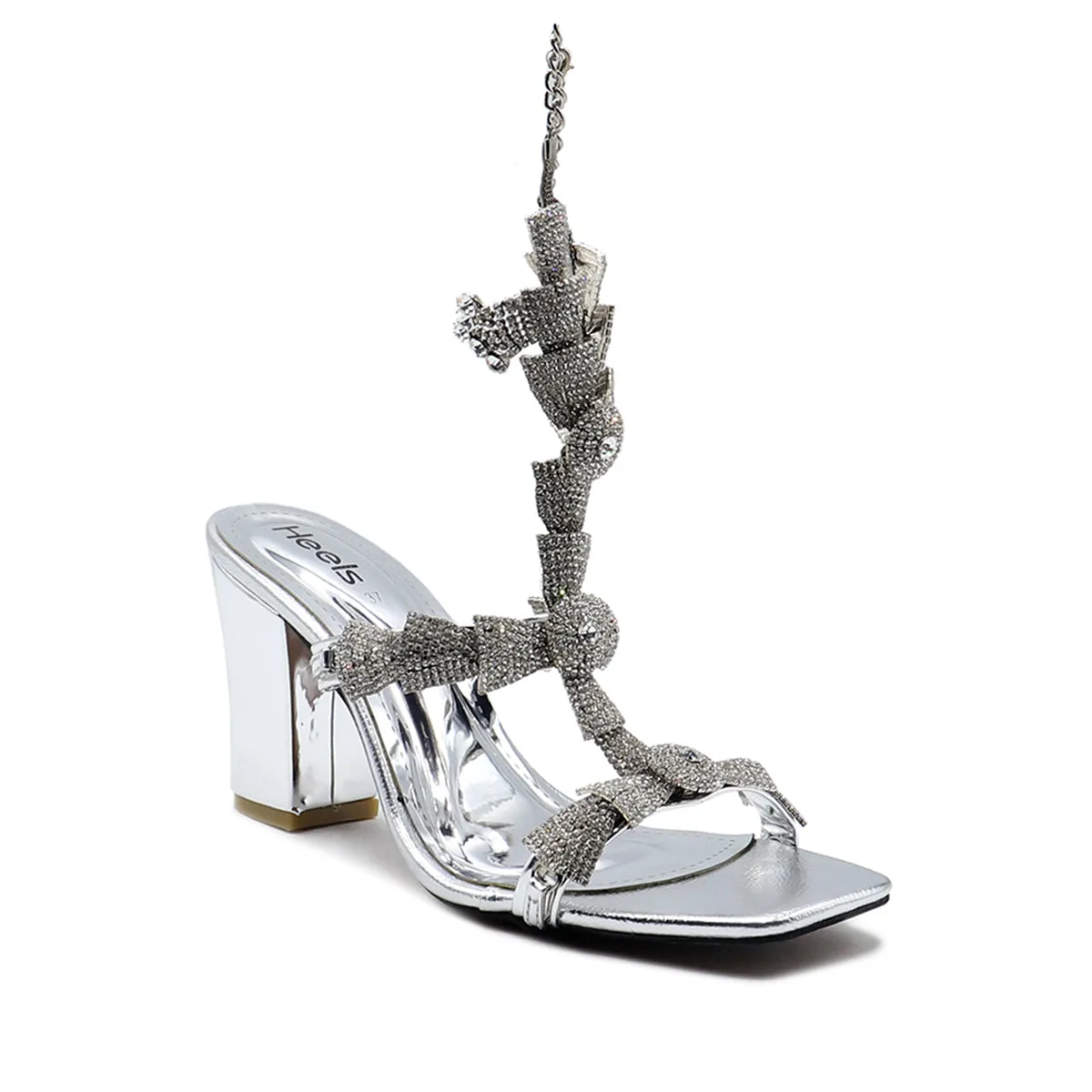 Romantic Look Silver Bridal Sandal 066697