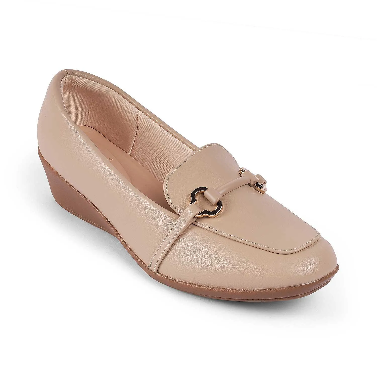 Tresmode Trevy Beige Women's Casual Sole Loafers Step Hold Versatile Shoes