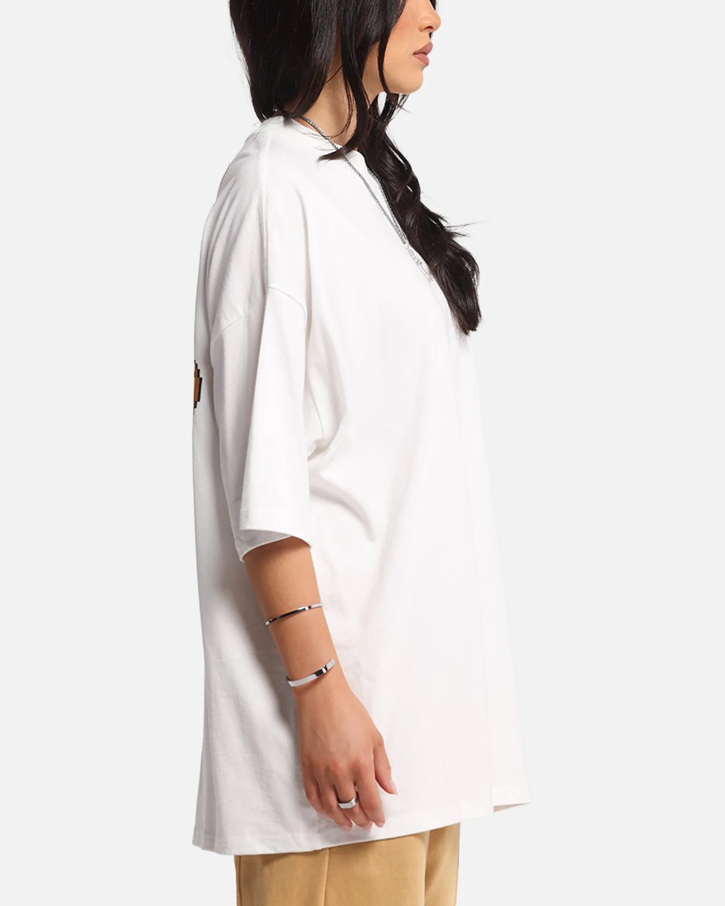 Carre Level Up Mock Neck T-Shirt Off White Lightweight Shirt Fresh Comfort Style