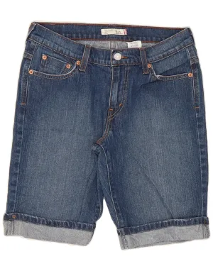 Performance Wear LEVI'S Womens 515 Denim Shorts US 6 Medium W28 Blue Cotton