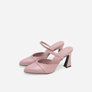 Pink Stiletto Heels Glow Up Ramona Mules