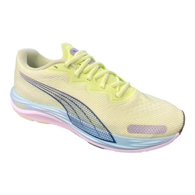 Puma scarpa da corsa da uomo  Velocity Nitro 2 195337 01 giallo-blu notte Water resistant coating Contoured Arch Support