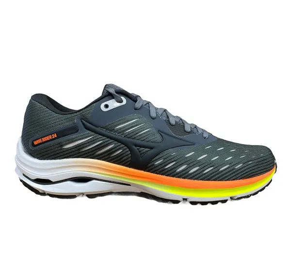 Long Distance Run sunny - day - runner Mizuno scarpa da corsa da uomo Wave Rider 24 J1GC200316 grigio coccio arancione