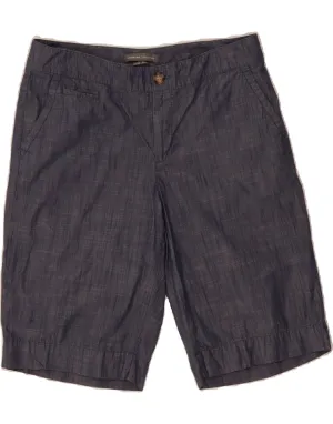 DOCKERS Womens Curvy Mid Rise Chino Shorts US 8 Medium W32  Blue Cotton Crisp Look