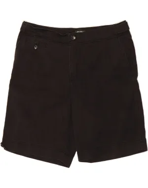 EDDIE BAUER Womens Vashon Fit High Waist Chino Shorts US 16 2XL W38  Black Anti Odor Treatment school wear