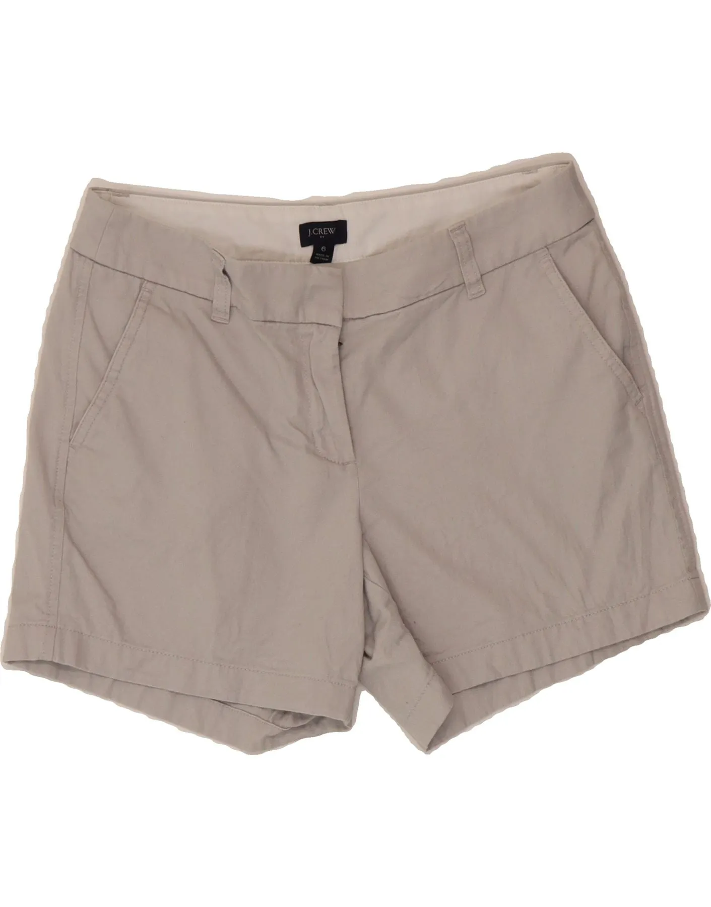watch maternity option J. CREW Womens Chino Shorts US 6 Medium W32  Grey Cotton