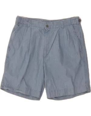 easy-care item Mid Rise DOCKERS Womens Pegged Chino Shorts W34 Large Blue Cotton