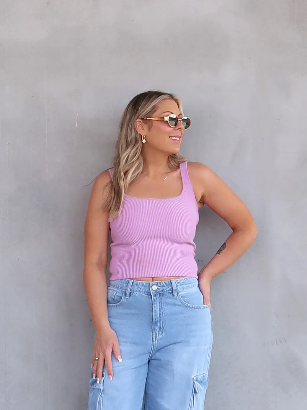 Mona Singlet - Lilac Adaptive Compression