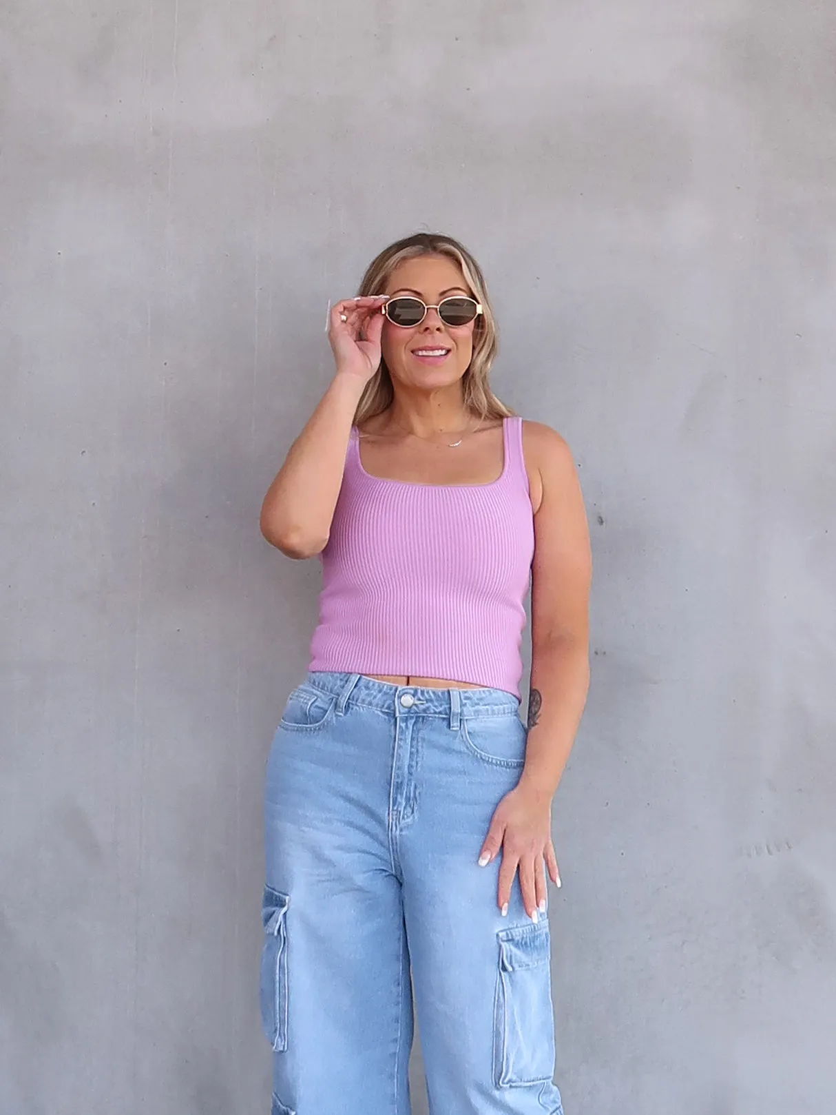Mona Singlet - Lilac Industrial - strength