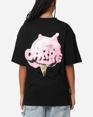 Carre Melted Drop T-Shirt Black Travel Trend