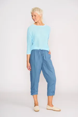 DRAPED TROUSERS Slim Design Cool Touch