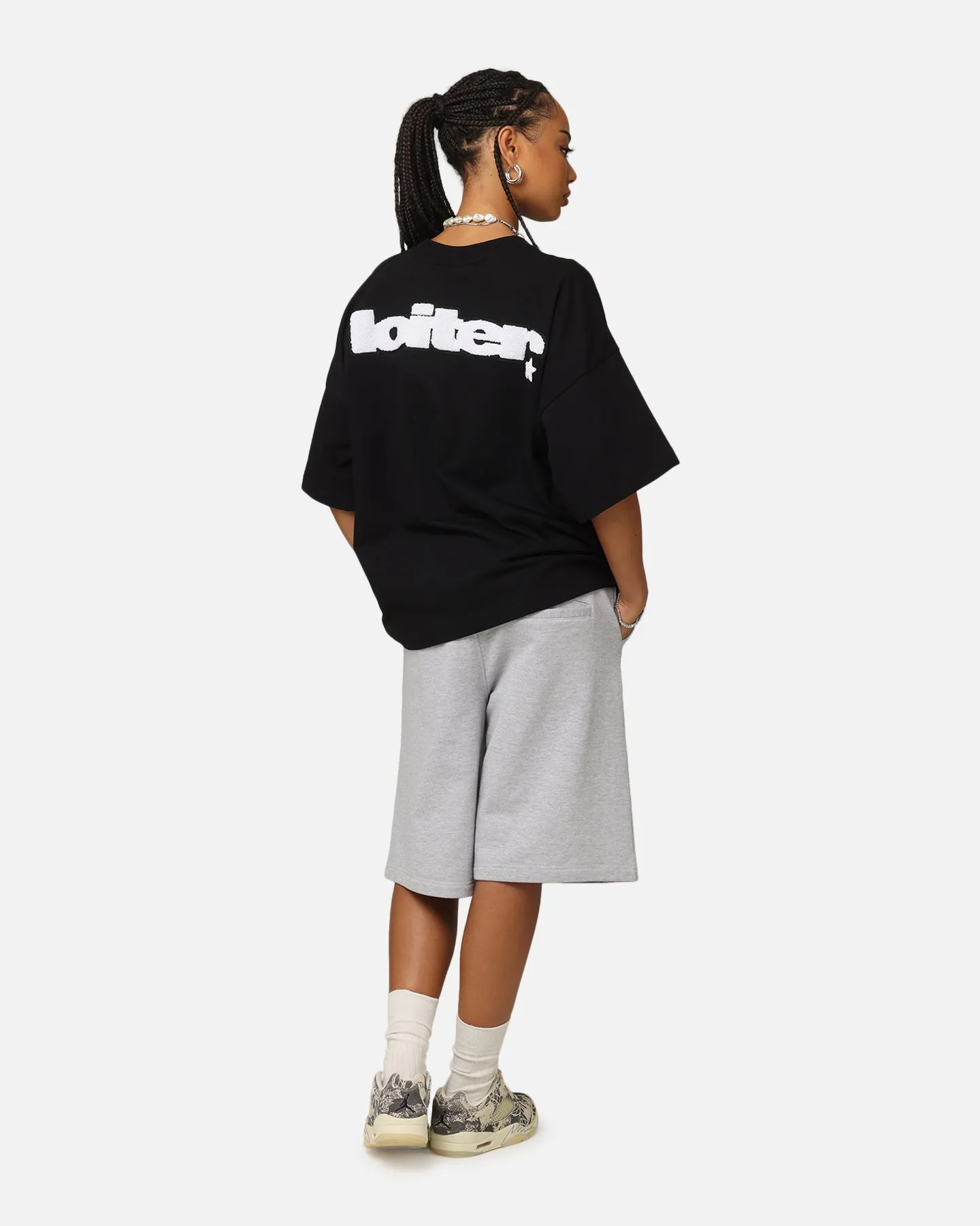 Loiter Premium Essentials Boxy T-Shirt Black Soft And Comfortable