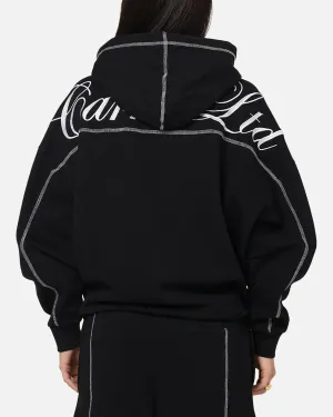 Carre Script Hoodie Black Casual Friday wear