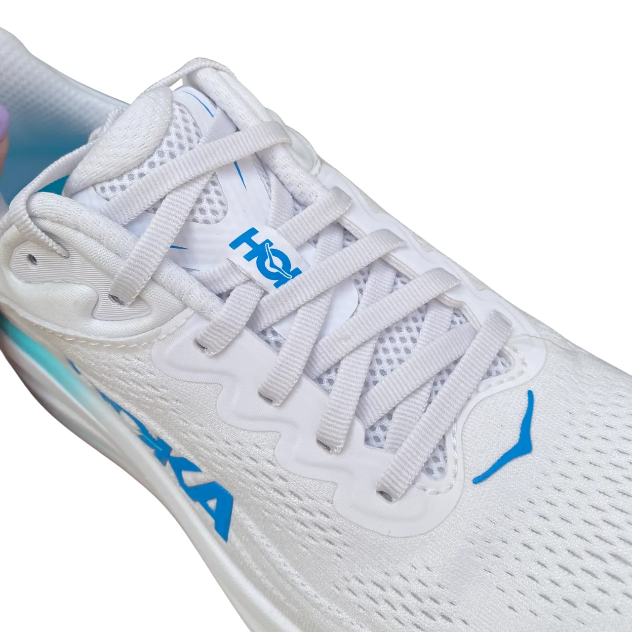 hot - climate running shoes Hoka One One scarpa da corsa uomo Bondi 9 1162011-WKB bianco-blu