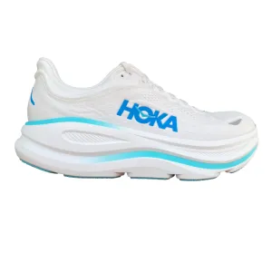 Hoka One One scarpa da corsa uomo Bondi 9 1162011-WKB bianco-blu Ultra Cushion Collar gel insole shoes