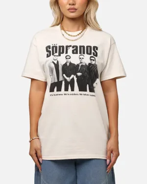 The Sopranos It's Business T-Shirt Off White Essential Look Adult Wear