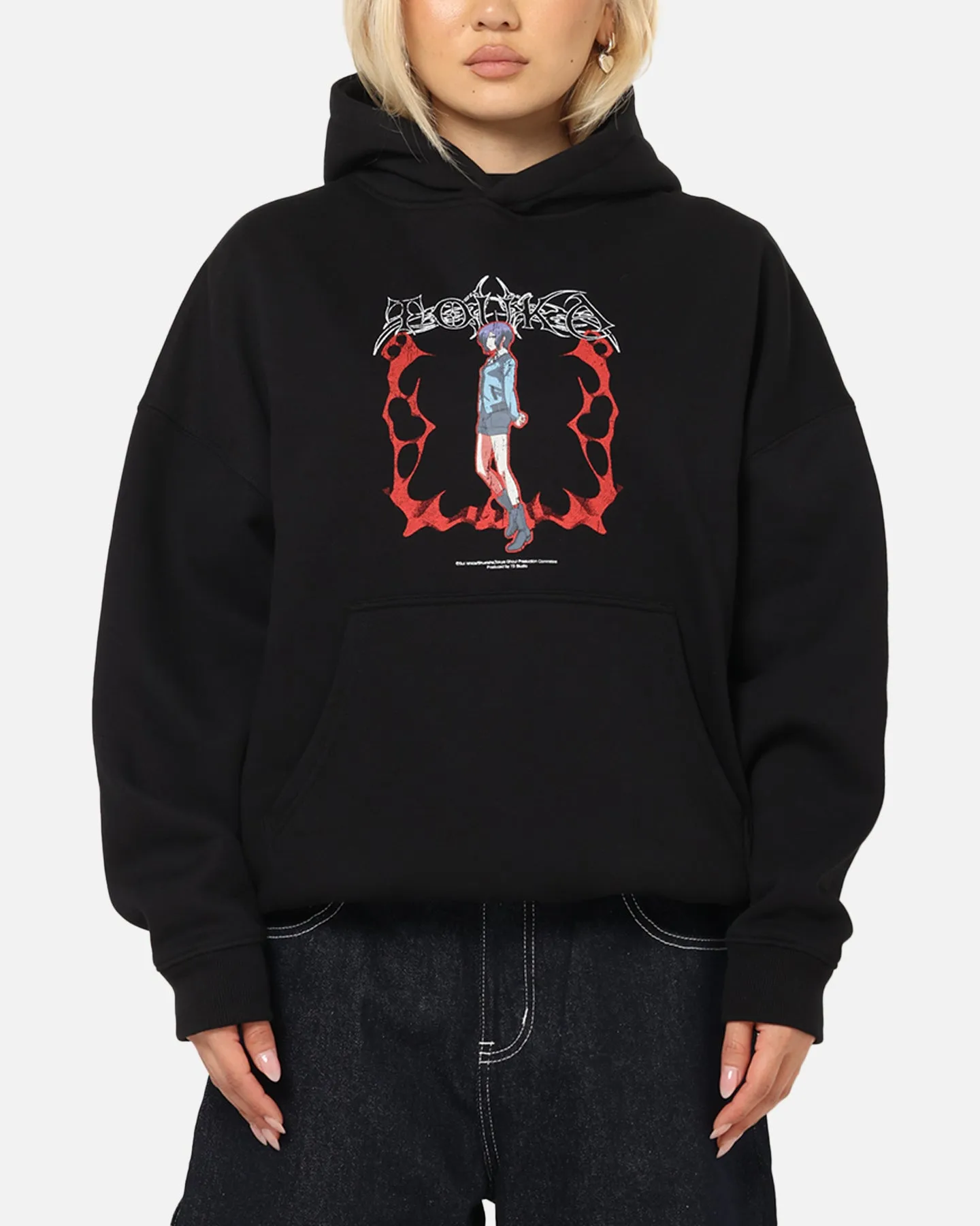 Outdoor Wear 73 Studio X Tokyo Ghoul Rabbit Premium Hoodie Black