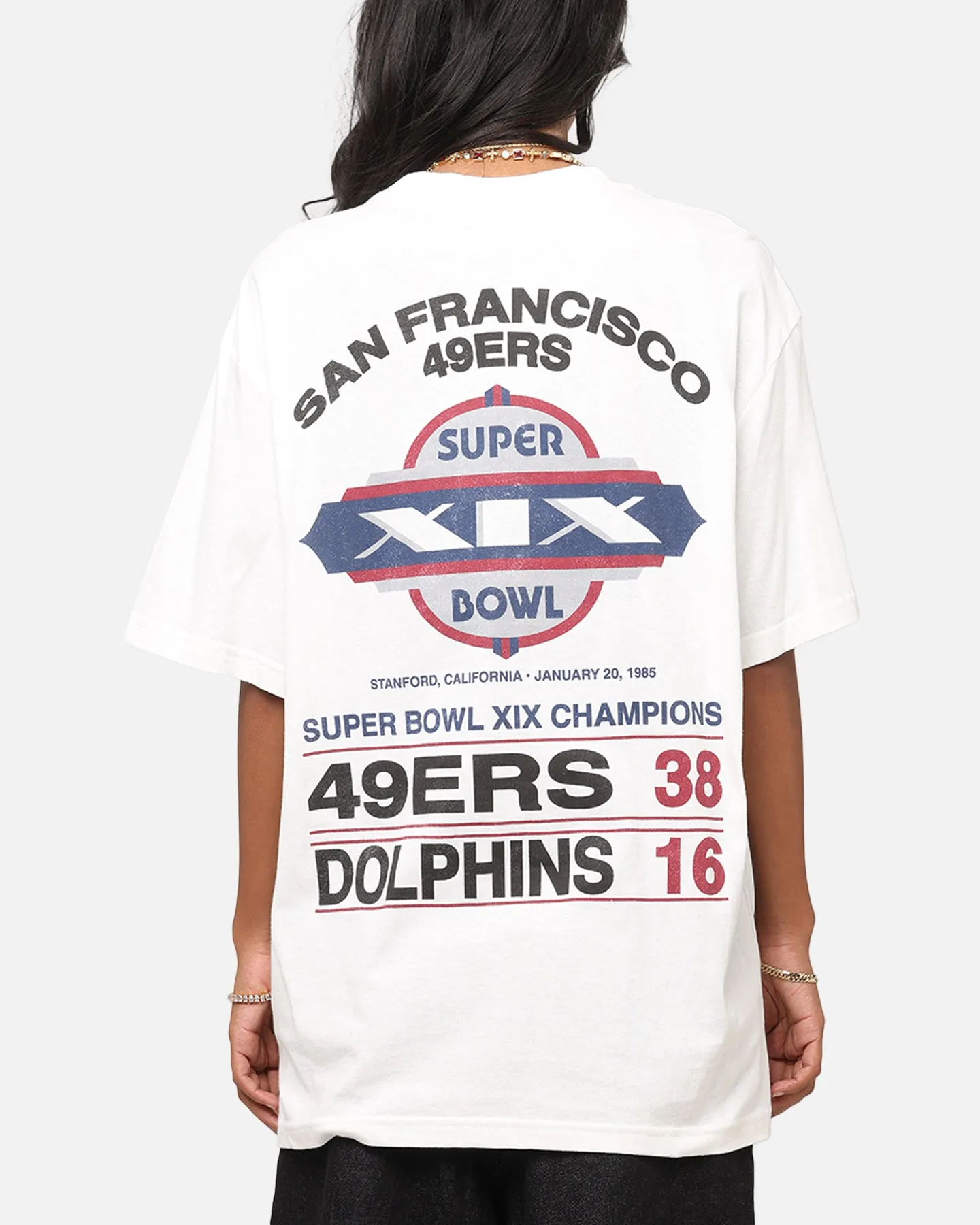 Mitchell & Ness Super Bowl XIX Match Up T-Shirt Vintage White Chill Wear