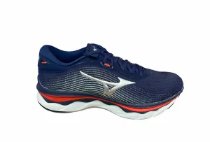 road - running - shoes stress relief Mizuno scarpa da corsa da uomo Wave Sky 5 J1GC210208 blu-argento-rosso