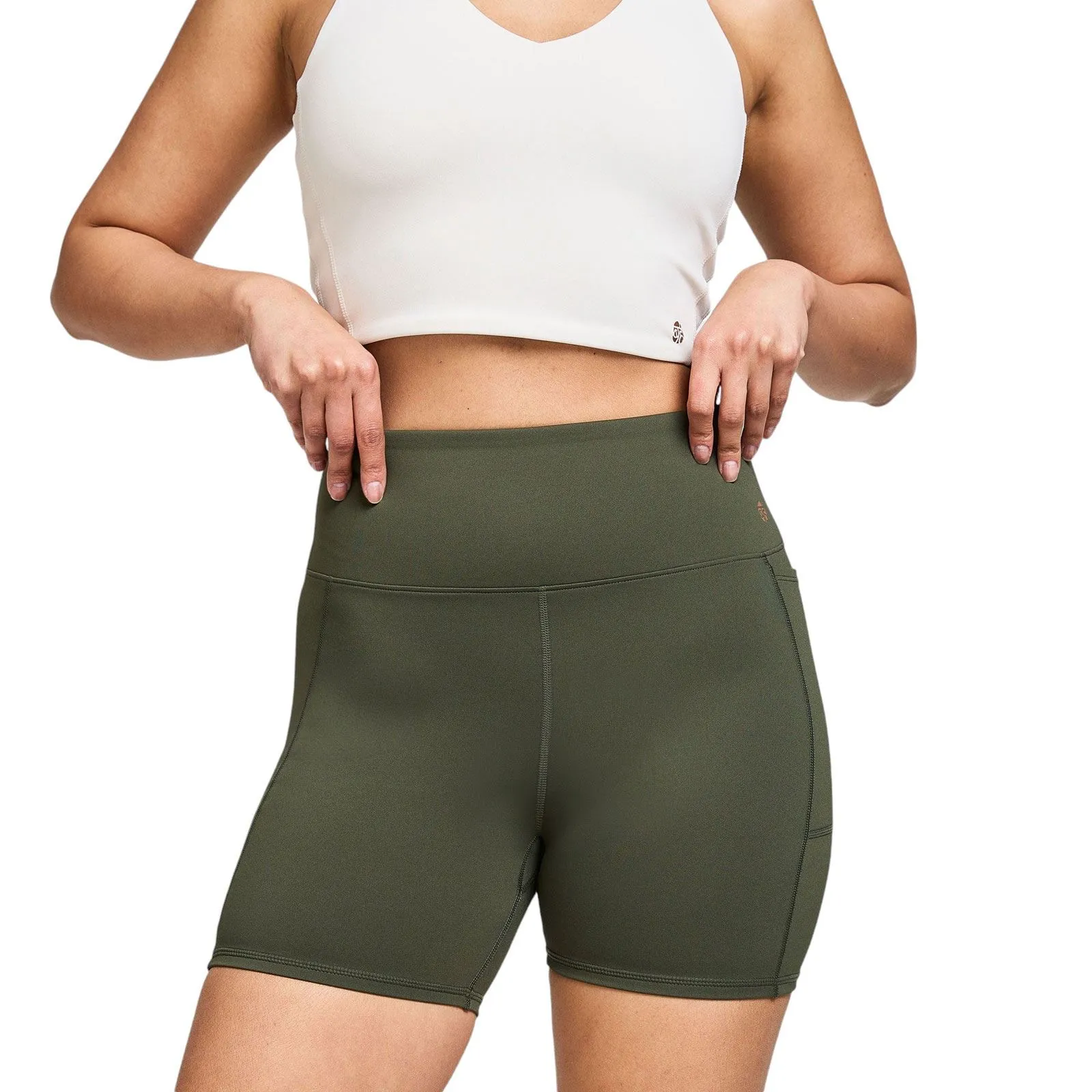 Bahe Dinamica High-Rise Womens Shorts 5" Stain-Resistant
