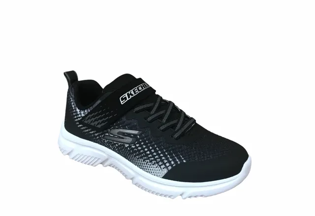 Ankle Hock Support quick-drying Skechers scarpa da corsa da bambino Go Run 650 Norvo 405035L/BKSL nero argento