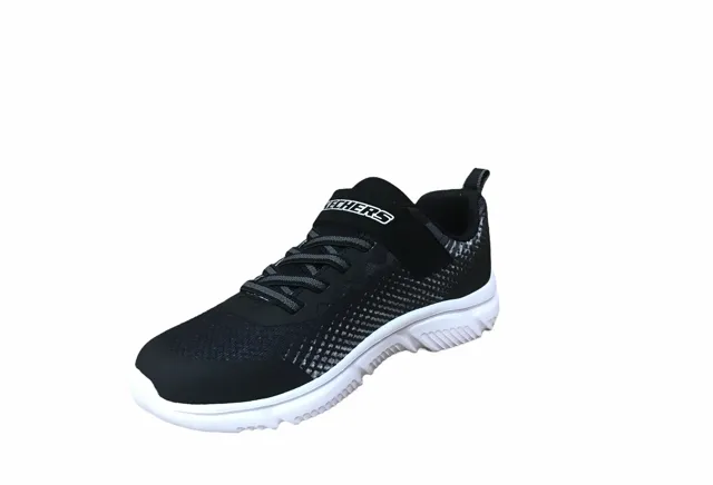 Speed work Skechers scarpa da corsa da bambino Go Run 650 Norvo 405035L/BKSL nero argento